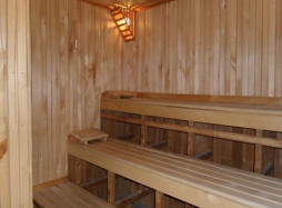Blick in die Finnische Sauna